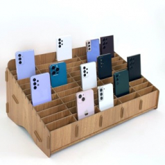 올지 우드 핸드폰보관함 휴대폰 보관함 60칸 수거함 정리 수납 학원 학교 회사