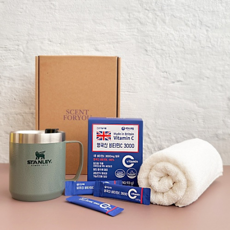 센트포유 스탠리 클래식진공 캠프머그354ml+영국산 비타민C 3000+송월타올세트 SS43 #2