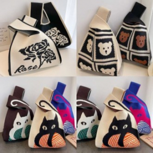 니트백 손가방 데일리백 미니백 뜨게가방 텀블러가방