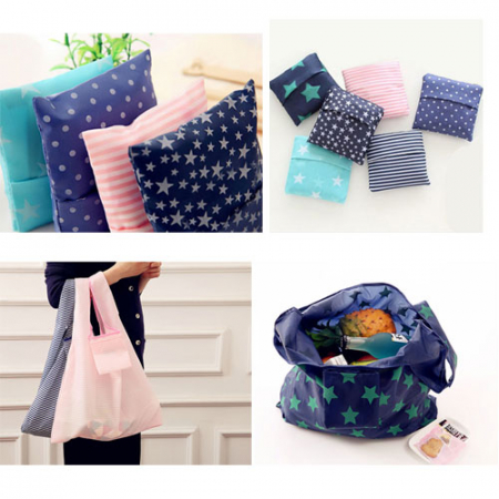 폴딩 스타 스트라이프 시장가방 #2