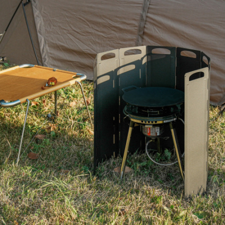 올지 캠핑 버너 바람막이 화로대 구이바다 그리들 가림막 접이식 캠핑용 60cm #3