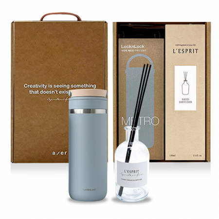 레스쁘리 고급 우유병 디퓨저세트 EE (디퓨저 BASIC 150ml+텀블러(락앤락 메트로투웨이)) #2