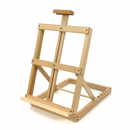 올지 스퀘어 테이블이젤 원목 탁상용 이젤 접이식 책상 좌식 학교 학원 소형 미니 유화 드로잉 스케치 데스크 화판 나무 #2