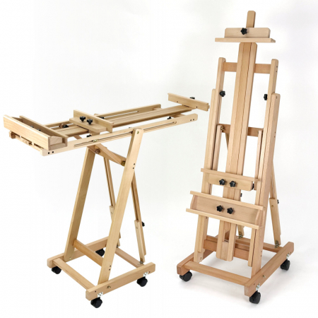 올지 프라임 100호이젤 원목 대형 수평 전문가용 고급 이젤 높이각도조절 입시 유화 수채화 미술 #3