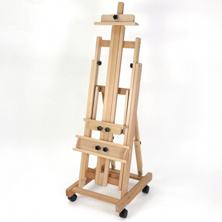 올지 프라임 100호이젤 원목 대형 수평 전문가용 고급 이젤 높이각도조절 입시 유화 수채화 미술 #2