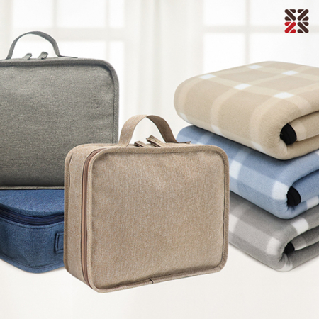 그리드체크핸디백담요 #2