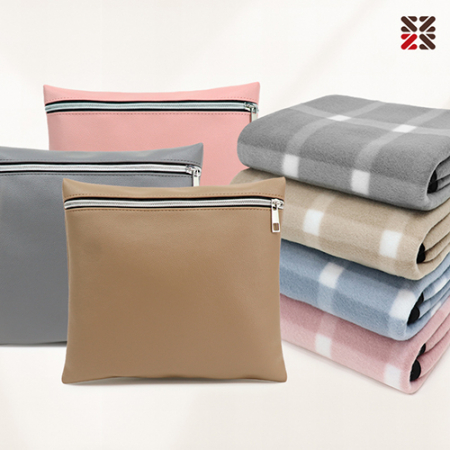 그리드체크미니클러치쿠션담요 #2