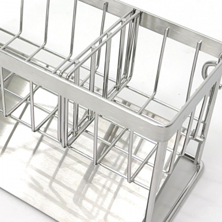 올지 올인원 수세미거치대 주방세제거치대 행주 걸이 304스텐 싱크대 렉 정리대 #8