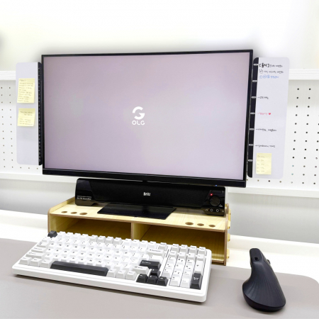 올지 자석 모니터 메모보드 좌우 2P 풀세트 메모판 컴퓨터 냉장고 #4