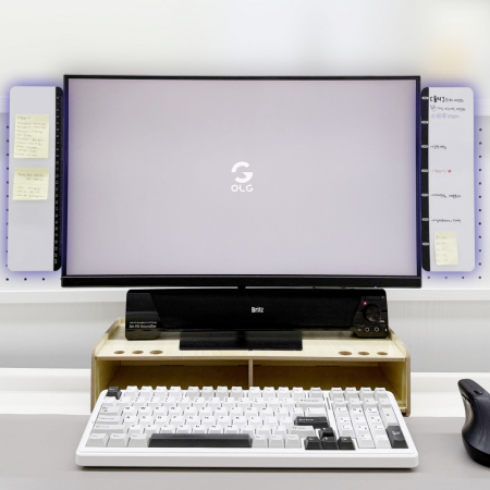 올지 자석 모니터 메모보드 좌우 2P 풀세트 메모판 컴퓨터 냉장고 #5