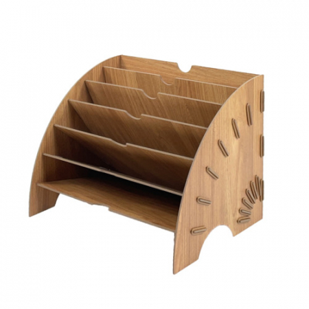 올지 부채형 파일꽂이 서류 정리함 보관함 화일박스 종이 6단 #4