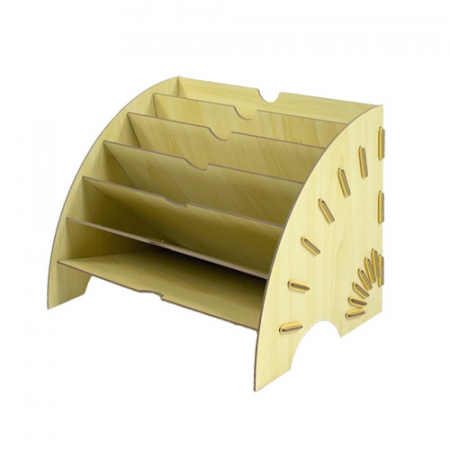 올지 부채형 파일꽂이 서류 정리함 보관함 화일박스 종이 6단 #5