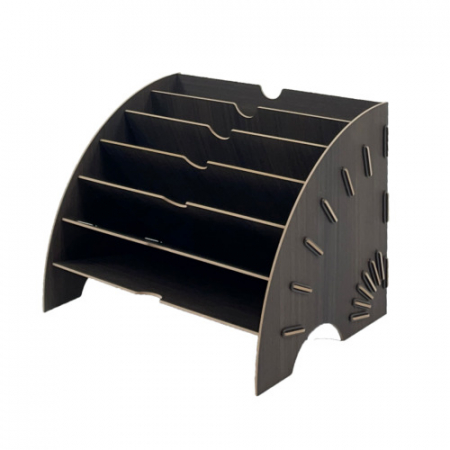 올지 부채형 파일꽂이 서류 정리함 보관함 화일박스 종이 6단 #6