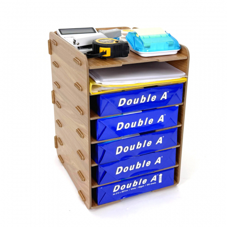 올지 우드 서류보관함 A4 6단 서류 함 문서 화일 지류 정리 트레이 거치대 나무 #2