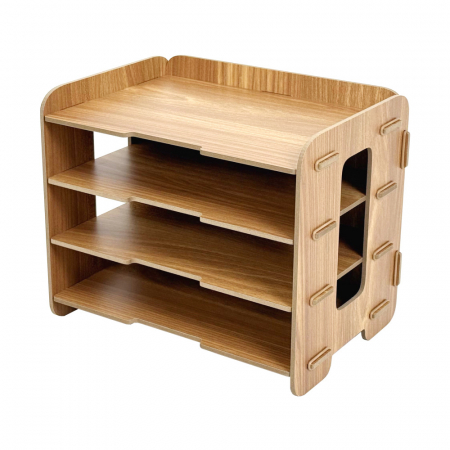 올지 가로 서류보관함 A4 서류함 문서정리함 종이 오픈형 우드 #3