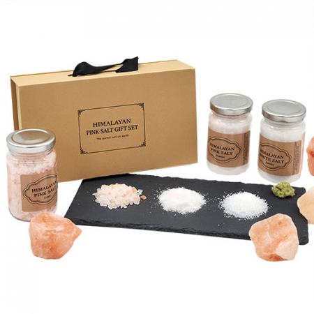 웰세스 S3 히말라야핑크솔트 세트 명절 선물 핑크알갱이250G 핑크파우더250G 화이트파우더250G 대나무 스푼 #4