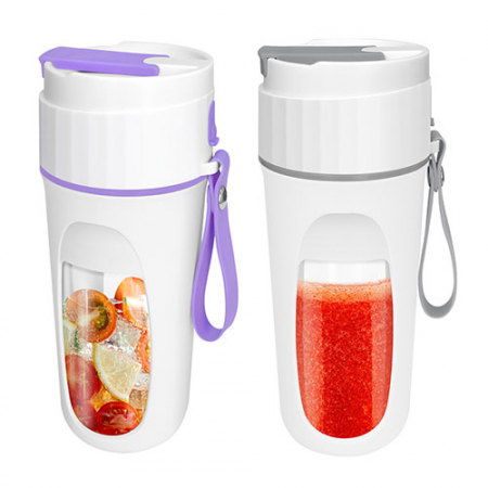 뉴에이커 휴대용 무선 믹서기 텀블러 빨대 미니 블렌더 과일 주스 쉐이커 340ml #3