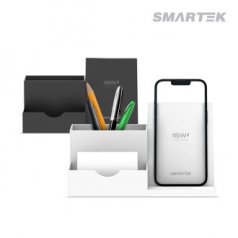 스마텍 ST-CPH03 듀얼 코일 15W 무선 충전 연필꽂이