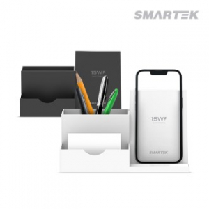 스마텍 ST-CPH03 듀얼 코일 15W 무선 충전 연필꽂이