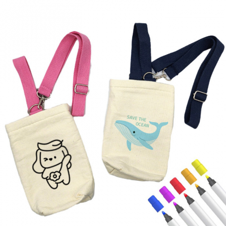 어린이 물병파우치 색칠공부 크로스가방 #3