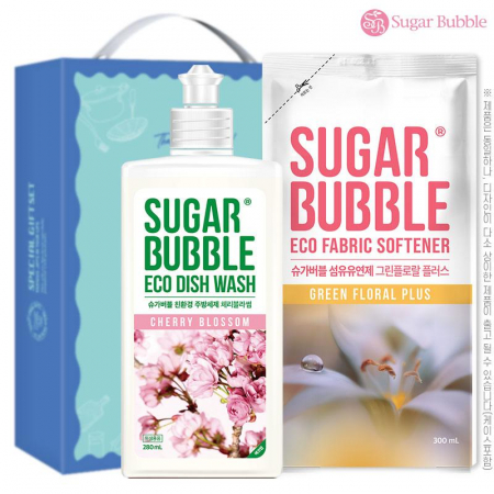 슈가버블 주방세제280용기 섬유유연제300리필 2종 #3