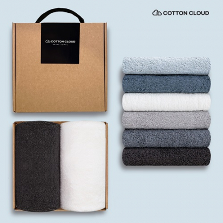 코튼클라우드 호텔수건 170g 2P 고급선물포장(손잡이박스) #2
