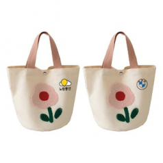 꽃무늬 캔버스 에코백 데일리 가방 H276