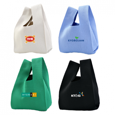 니트 손가방 미니 핸드백 컬러인쇄 H048 #2