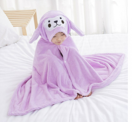 어린이 유아비치가운 후드 아동 타올 담요 #2