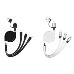 고속충전 3in1 릴케이블 CtoC PD 충전지원