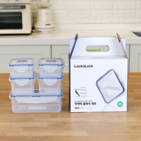 락앤락 클래식 밀폐용기 3호 세트 5P HPL817S5 #2