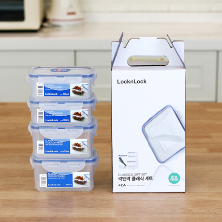 락앤락 클래식 밀폐용기 2호 세트 4P HPL807S4 #2