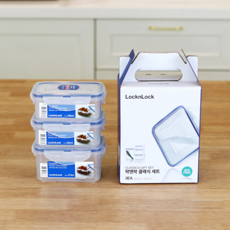 락앤락 클래식 밀폐용기 1호 세트 3P HPL806S3 #2