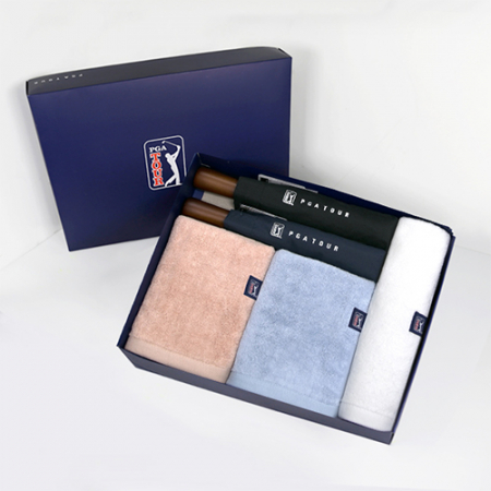 PGA 3단완전자동 빈티지우드 2P+180g 모달타올 3P 세트(소) #2