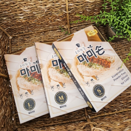 마미손 라텍스 장갑 20매 요리장갑 휴대용 #2