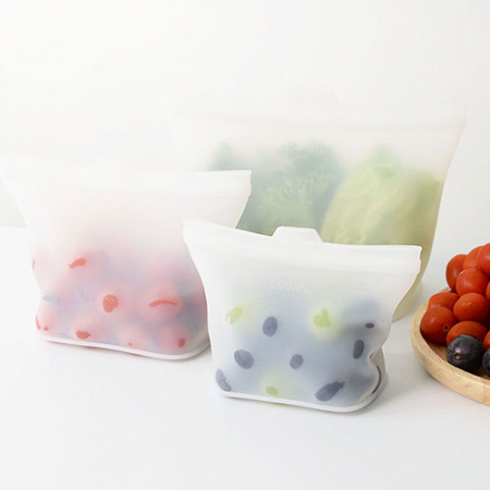 웰세스 실리콘지퍼백4종세트 다용도 지퍼백 다회용 #4