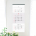 작은이미지: 2026년 벽걸이 달력 3단 심플 숫자판 345x780 / 3단 달력 #3