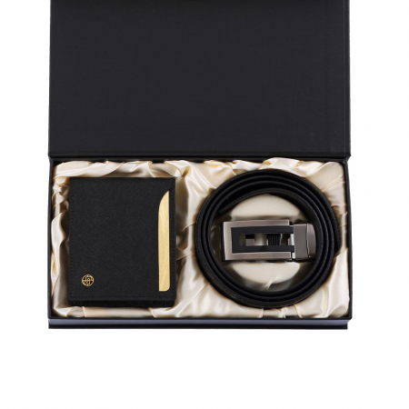 남성선물세트  천연 소가죽 정장 벨트 반지갑 직장인 필수품 #3