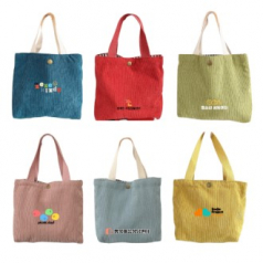 코듀로이 미니백 에코백 미니가방 토트백 손가방 골덴가방 골지가방 똑딱이가방 보조가방