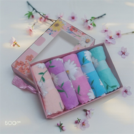 플라워 극세사 파워클린 행주 5P #2