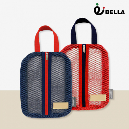 [에코벨라] 투톤 배색 메쉬파우치 (A) #2