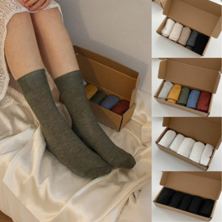 5개 양말세트 양말패키지 무지 기본양말 #3
