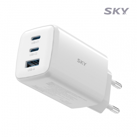 스카이 필 GaN65X 4세대 초미니 65W 멀티 3포트 PD 초고속 충전 어댑터 #4