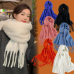 작은이미지: 겨울용 니트 심플 목도리 머플러 넥워머 포근한 #2