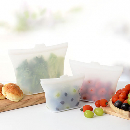 웰세스 실리콘지퍼백3종+텀블러세트 핸들 텀블러 지퍼백 다회용 세척가 #3