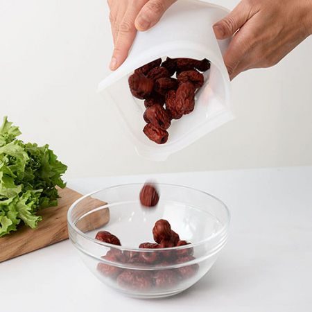 웰세스 실리콘지퍼백3종+텀블러세트 친환경 에코 지퍼백 #4