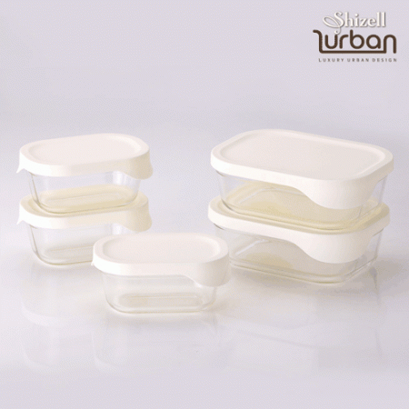 쉬젤 러반 오븐 내열글라스 밧드5종세트 (직930ml*2+370ml*3) #2