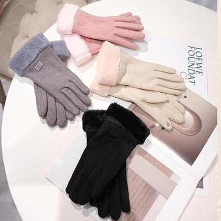 여성 고급장갑 기모스웨이드장갑 스마트폰터치 장갑 방한장갑 #2