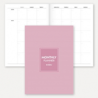 만년형 월간 플래너 노트(중철제본/A4)