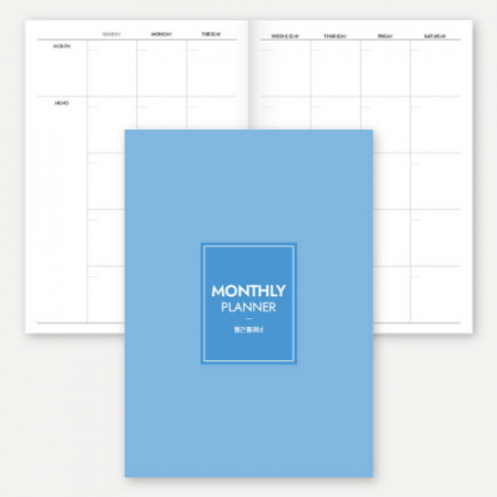 만년형 월간 플래너 노트 (중철제본/25절/A5) #2